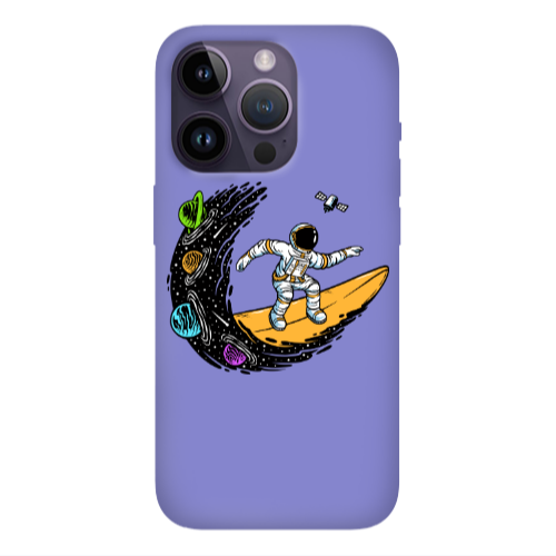 Apple iPhone 14 Pro  Surf in space Purple Colored Silicone TPU Θήκη