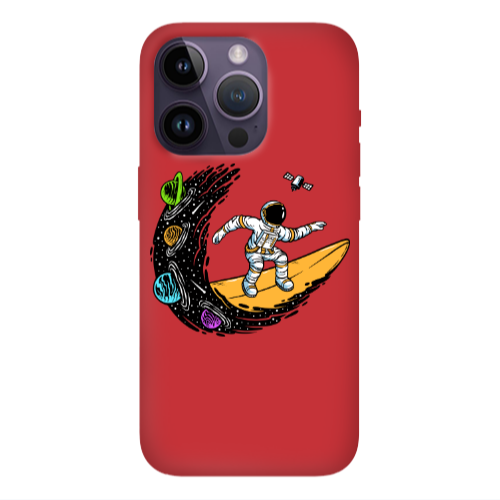Apple iPhone 14 Pro  Surf in space Red Colored Silicone TPU Θήκη