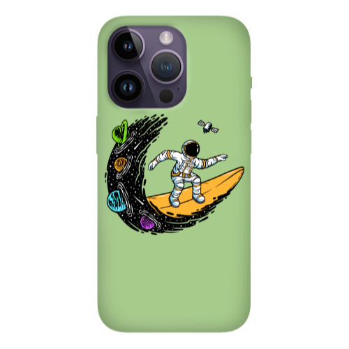 Apple iPhone 14 Pro Max Surf in space Light Green Colored Silicone TPU Θήκη