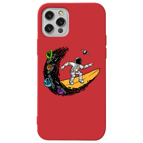 Apple iPhone 13 Pro Surf in space Red Colored Silicone TPU Θήκη