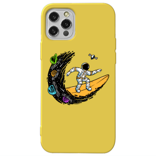 Apple iPhone 13 Pro Surf in space Yellow Colored Silicone TPU Θήκη