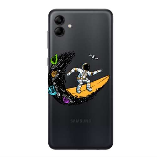 Samsung A04 Surf in space Transparent Silicone TPU Θήκη
