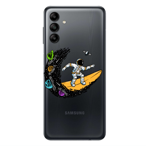 Samsung A04S Surf in space Transparent Silicone TPU Θήκη
