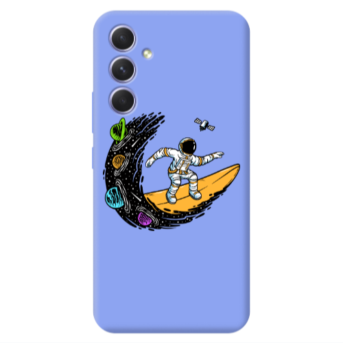 Samsung A54 Surf in space Light Purple Colored Silicone TPU Θήκη