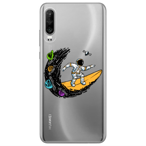 Huawei P30 Surf in space Transparent Silicone TPU Θήκη