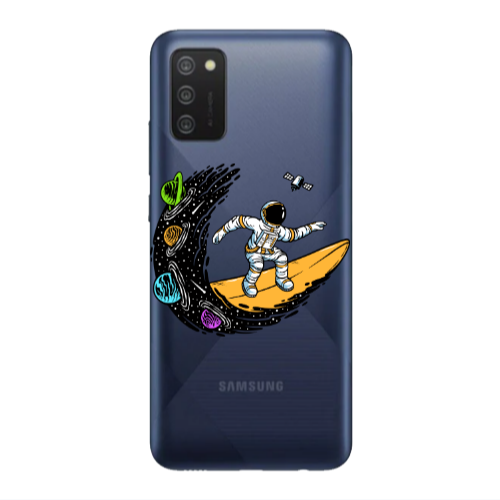 Samsung A02s Surf in space Transparent Silicone TPU Θήκη