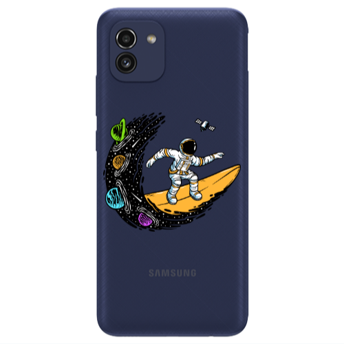 Samsung A03 Surf in space Transparent Silicone TPU Θήκη