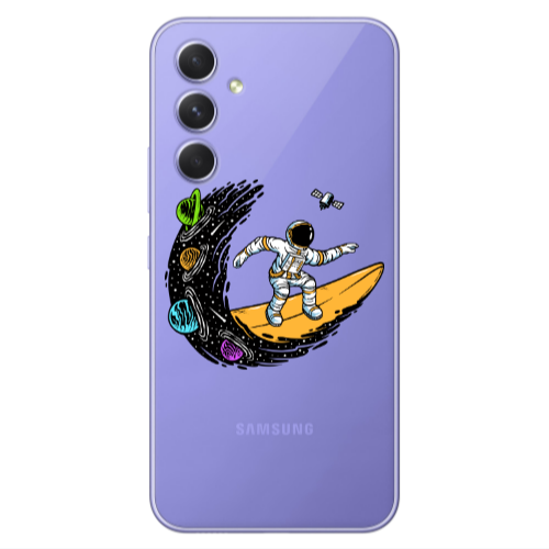 Samsung A55 Surf in space Transparent Silicone TPU Θήκη