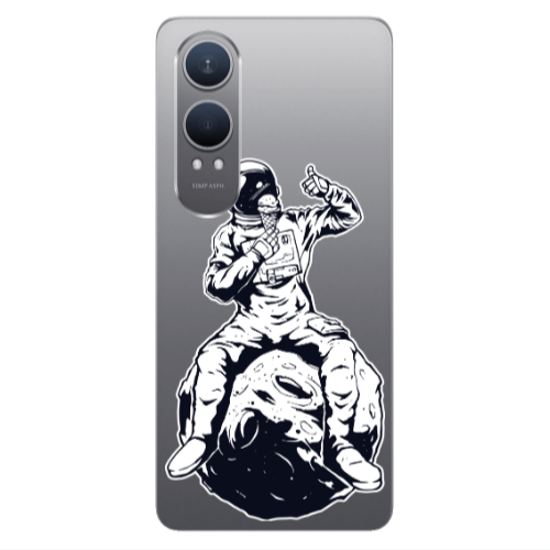 Oneplus Nord Ce 4 lite ice cream in space Transparent Silicone TPU Θήκη