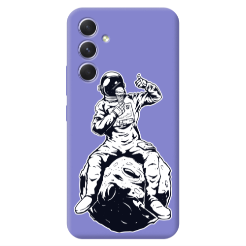 Samsung A56 ice cream in space Purple Colored Silicone TPU Θήκη