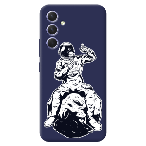 Samsung A56 ice cream in space Dark blue Colored Silicone TPU Θήκη