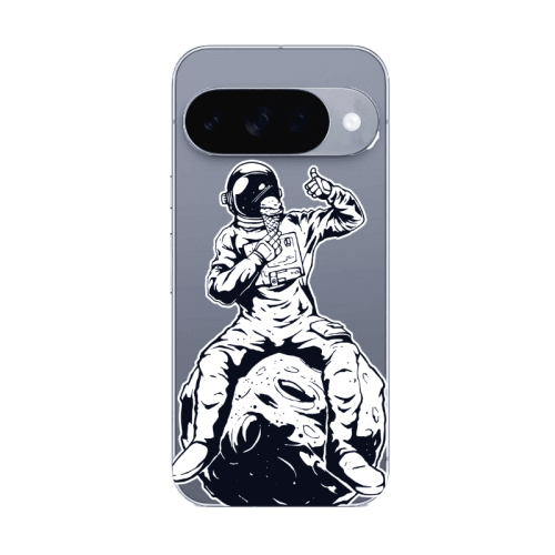 Google Pixel 10 ice cream in space Transparent Silicone TPU Θήκη