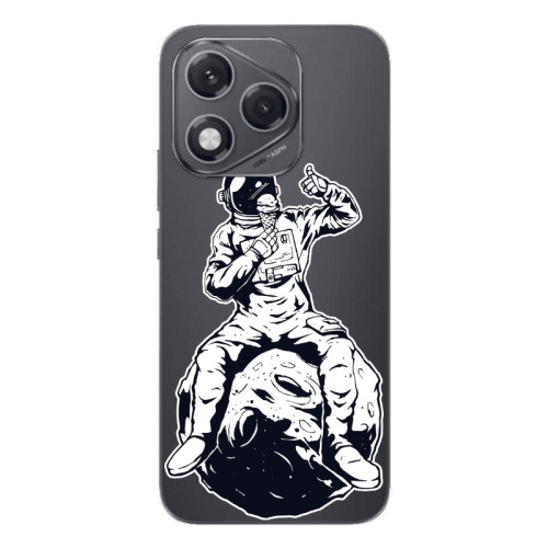 Honor 400 Lite ice cream in space Transparent Silicone TPU Θήκη