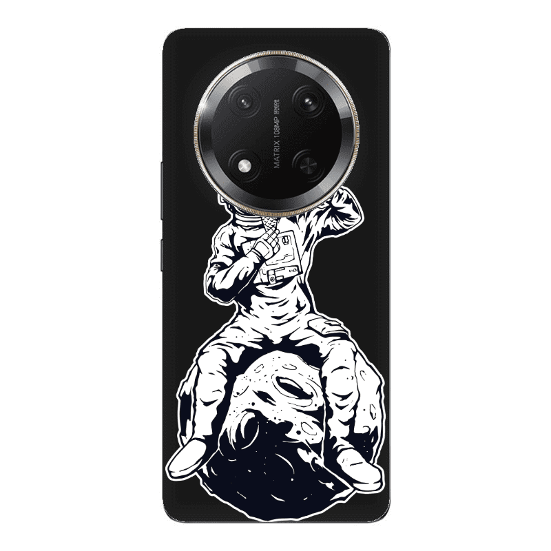 Honor Magic 7 Lite ice cream in space Black Colored Silicone TPU Θήκη