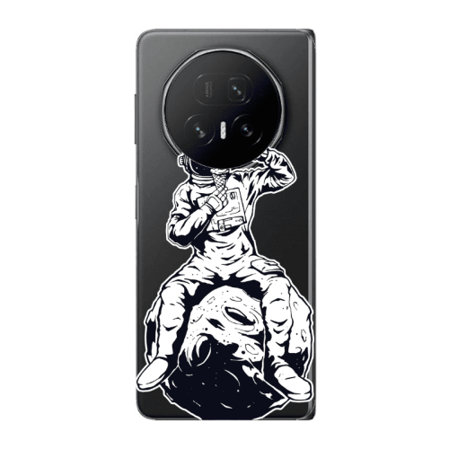 Honor Magic V5 ice cream in space Transparent Silicone TPU Θήκη