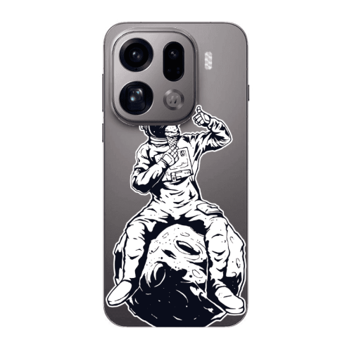 Oppo Find X9 Pro ice cream in space Transparent Silicone TPU Θήκη