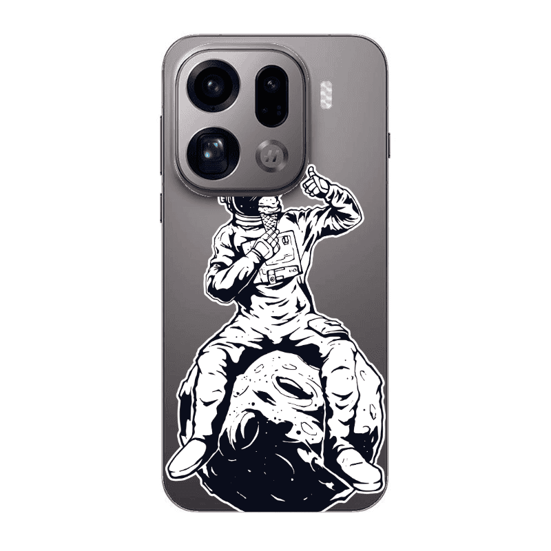 Oppo Find X9 Pro ice cream in space Transparent Silicone TPU Θήκη