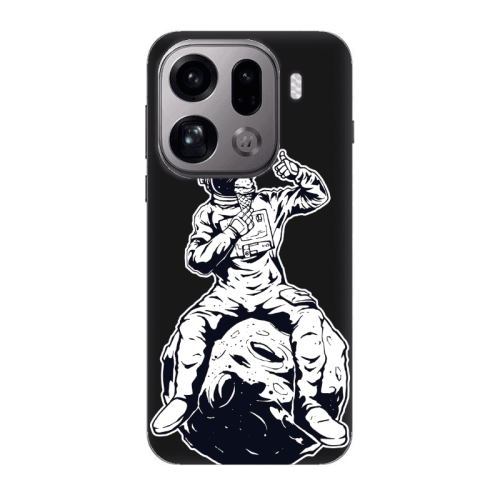 Oppo Find X9 Pro ice cream in space Black Colored Silicone TPU Θήκη