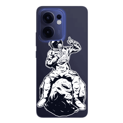 Oppo Reno13 FS ice cream in space Transparent Silicone TPU Θήκη