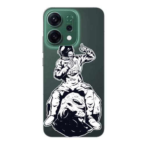 Oppo RENO 14 ice cream in space Transparent Silicone TPU Θήκη