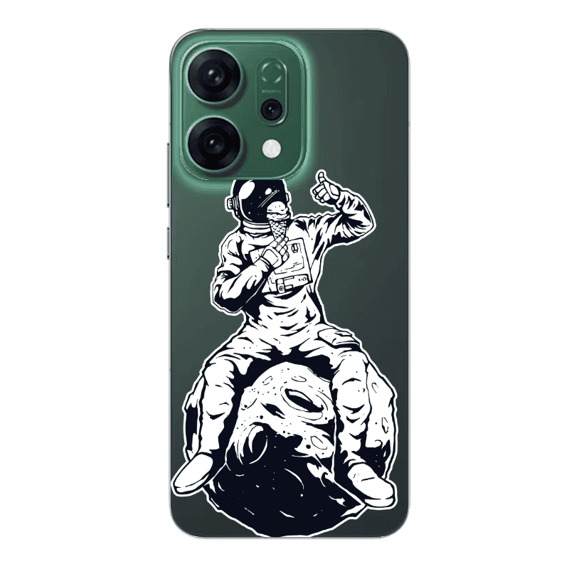 Oppo RENO 14 ice cream in space Transparent Silicone TPU Θήκη