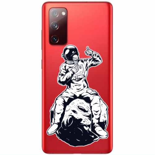 Samsung S20 FE ice cream in space Transparent Silicone TPU Θήκη
