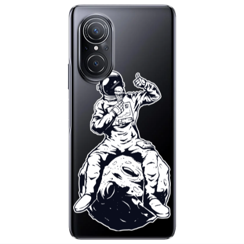 Huawei Nova 9 SE ice cream in space Transparent Silicone TPU Θήκη