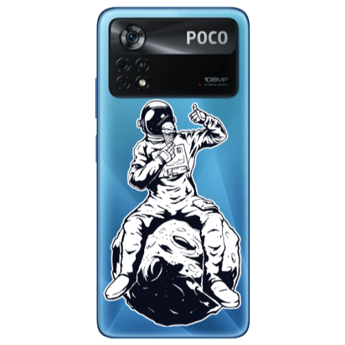 Xiaomi Poco X4 Pro ice cream in space Transparent Silicone TPU Θήκη