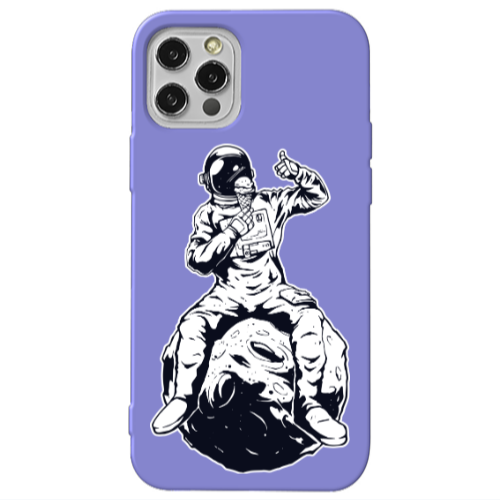 Apple iPhone 13 Pro ice cream in space Purple Colored Silicone TPU Θήκη