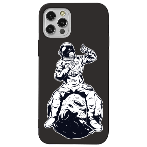 Apple iPhone 13 Pro ice cream in space Black Colored Silicone TPU Θήκη