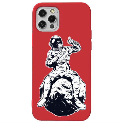 Apple iPhone 13 Pro ice cream in space Red Colored Silicone TPU Θήκη