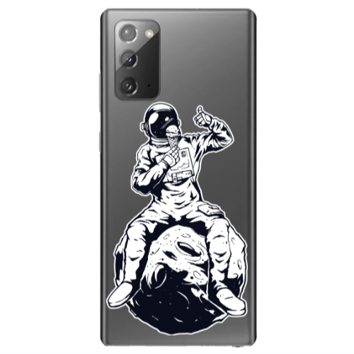 Samsung Note 20 ice cream in space Transparent Silicone TPU Θήκη