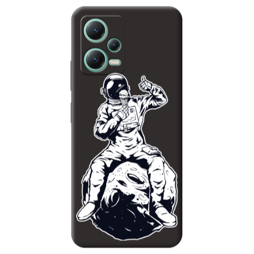 Xiaomi Redmi Note 12 Pro 5G ice cream in space Black Colored Silicone TPU Θήκη