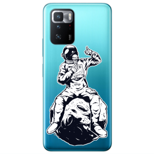 Xiaomi Poco X3 GT ice cream in space Transparent Silicone TPU Θήκη