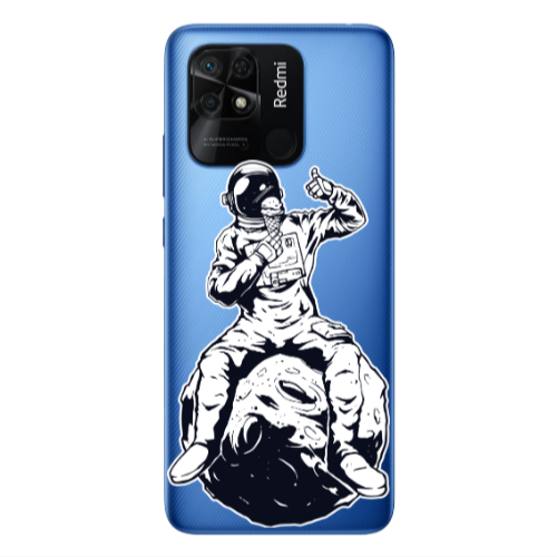 Xiaomi Poco C40 ice cream in space Transparent Silicone TPU Θήκη