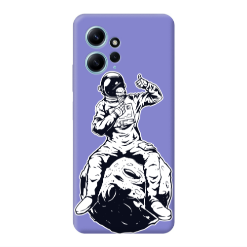 Xiaomi Redmi Note 12 4G ice cream in space Purple Colored Silicone TPU Θήκη
