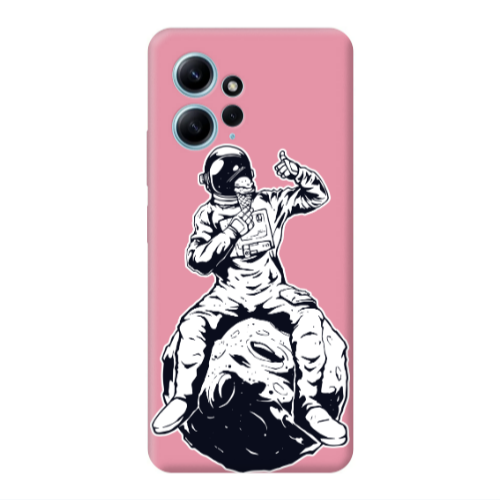 Xiaomi Redmi Note 12 4G ice cream in space Pink Colored Silicone TPU Θήκη