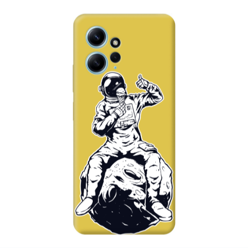 Xiaomi Redmi Note 12 4G ice cream in space Yellow Colored Silicone TPU Θήκη