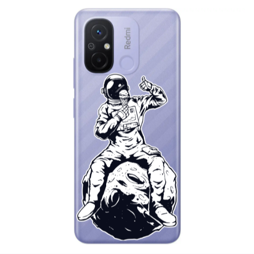 Xiaomi Redmi 12C ice cream in space Transparent Silicone TPU Θήκη