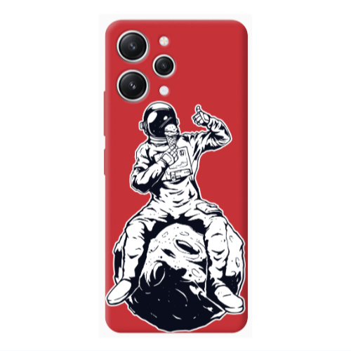 Xiaomi Redmi 12 ice cream in space Red Colored Silicone TPU Θήκη