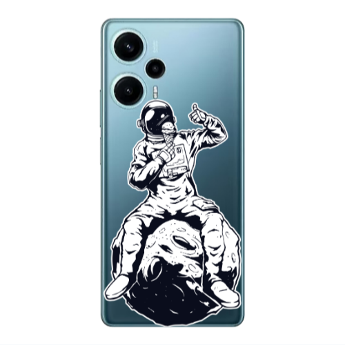 Xiaomi Poco F5 ice cream in space Transparent Silicone TPU Θήκη