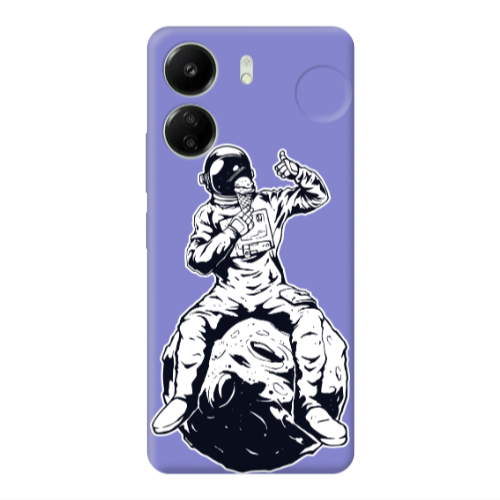 Xiaomi Redmi 13C ice cream in space Purple Colored Silicone TPU Θήκη