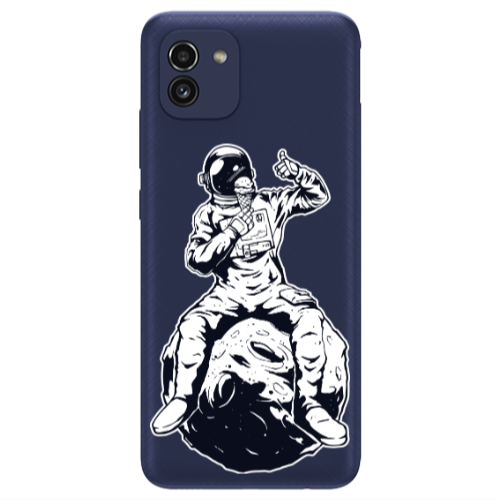 Samsung A03 ice cream in space Transparent Silicone TPU Θήκη