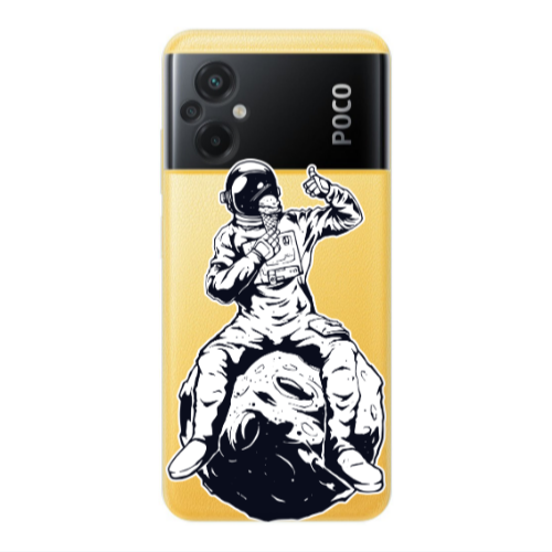 Xiaomi Poco M5 ice cream in space Transparent Silicone TPU Θήκη