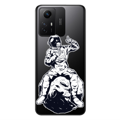 Xiaomi Redmi Note 12s ice cream in space Transparent Silicone TPU Θήκη