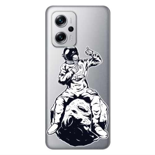 Xiaomi Poco X4 GT ice cream in space Transparent Silicone TPU Θήκη