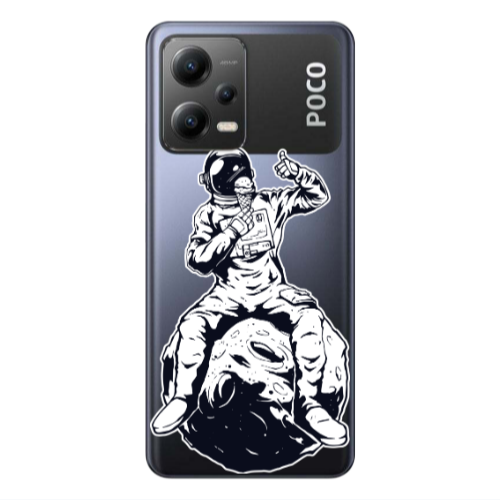 Xiaomi Poco X5 ice cream in space Transparent Silicone TPU Θήκη