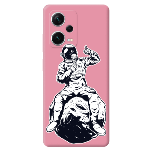 Xiaomi Poco X5 ice cream in space Pink Colored Silicone TPU Θήκη