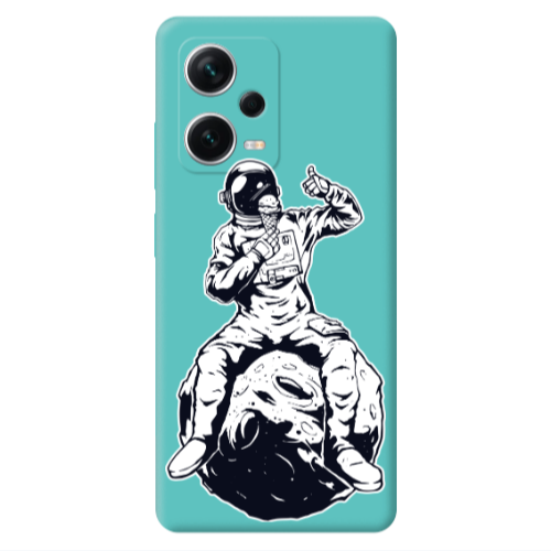 Xiaomi Poco X5 ice cream in space Turquoise Colored Silicone TPU Θήκη