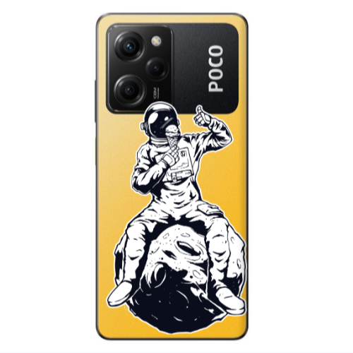 Xiaomi Poco X5 Pro ice cream in space Transparent Silicone TPU Θήκη